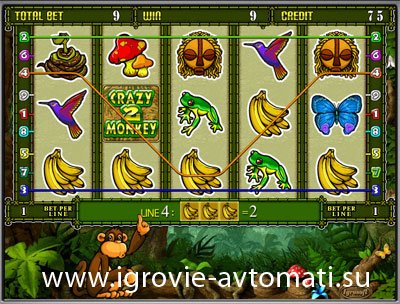 Игровой автомат Crazy Monkey 2 бесплатно